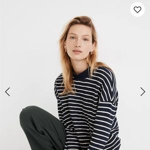 Madewell Quilted Studio Mockneck Sweater